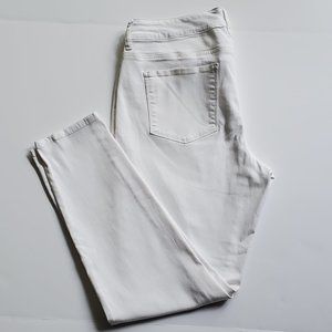 Maurices White Skinny Stretch Jeans, Size 16R
